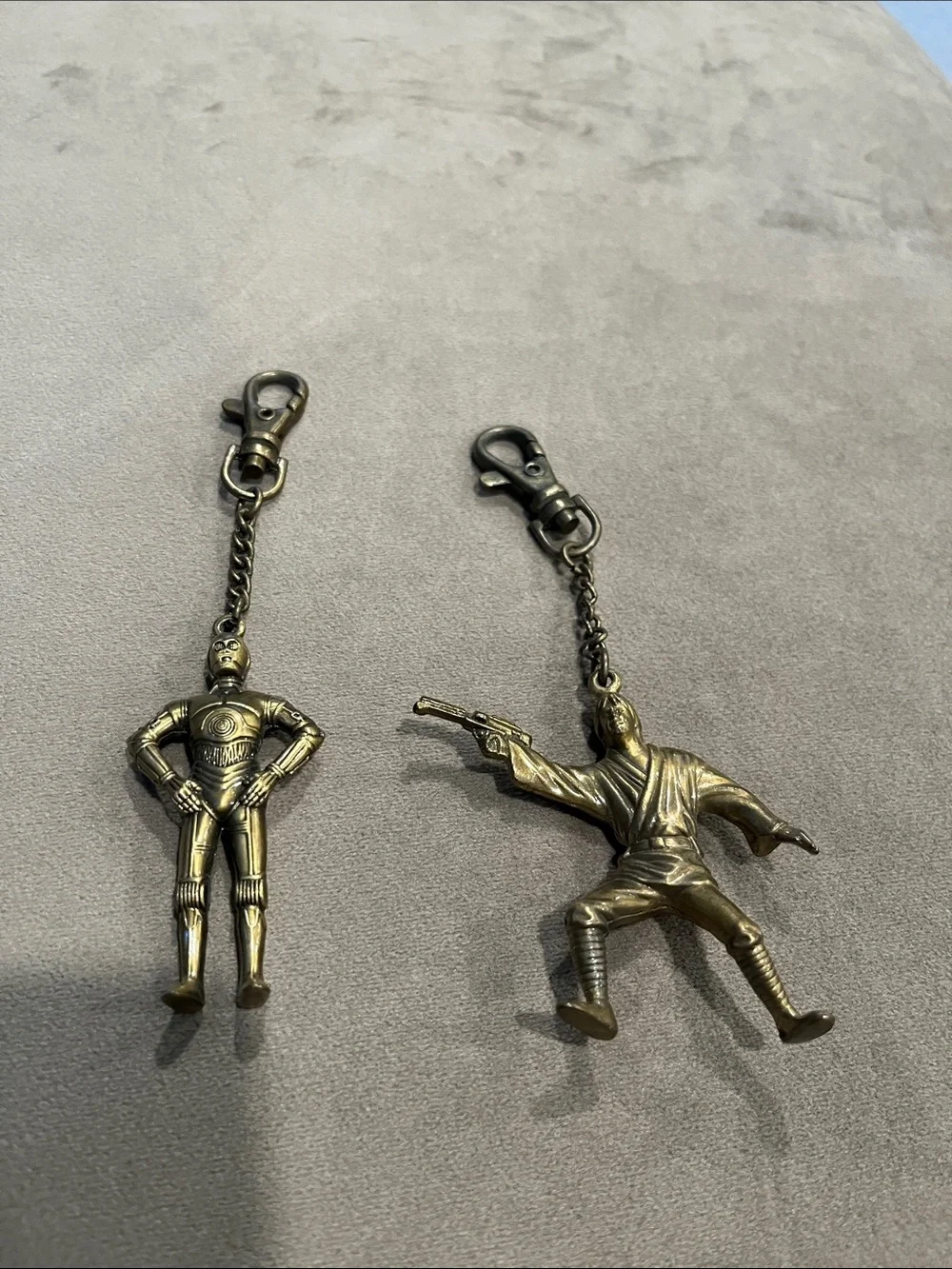 Vintage Luke Skywalker / C-3PO 1995/1996 LFL die cast Key Chain
